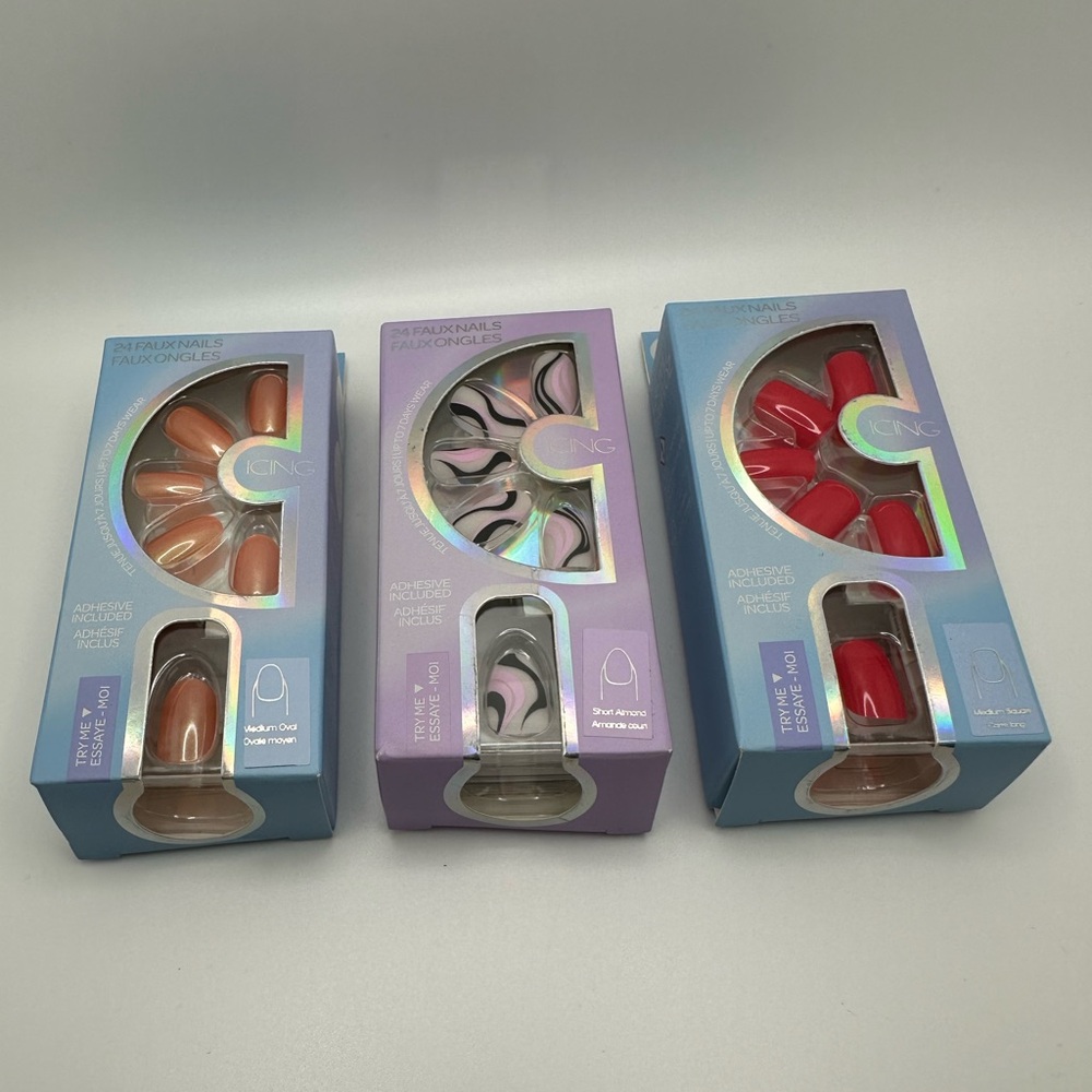 Mix And Match Dream Set 7 Pack Faux Nail Variety Bundle Vibrant Colors L7-4 - Picture 6 of 7